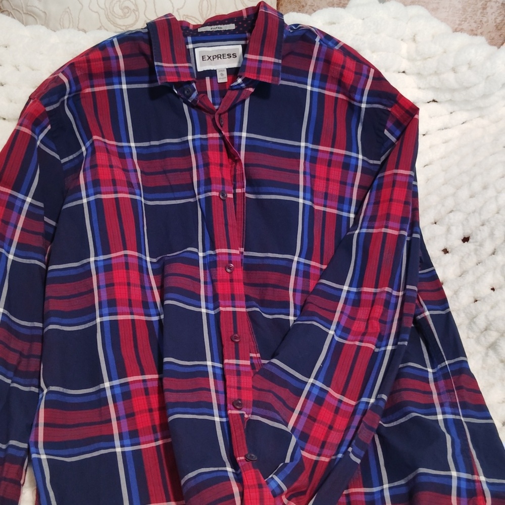Express button down dress shirt xl